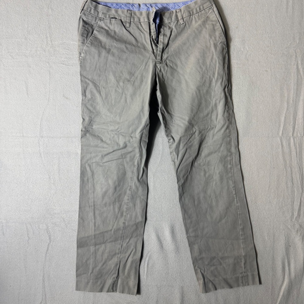 Bonobos Washed Chinos Mens 32x30 Grey Straight Leg Cotton Twill Pants